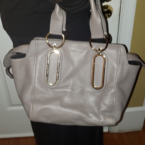 See by Chloe gray leather satchel